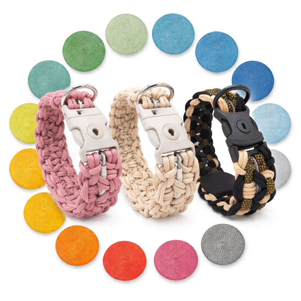 HUNDUM SICHER® Designed by You | Anti-Diebstahl-Halsband - abschließbar & mit Stahlkern - ideal für große Hunde