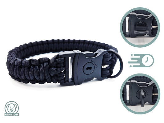 HUNDUM SICHER® Designed by You | Anti-Diebstahl-Hundeleine und Halsband Set - abschließbar & schnittfest - ideal für kleine Hunde