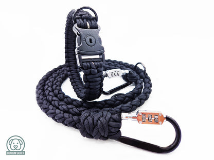 HUNDUM SICHER® Anti-Diebstahl-Hundeleine und Halsband Set - abschließbar & schnittfest - ideal für kleine Hunde