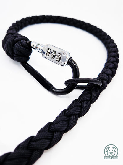 HUNDUM SICHER® Anti-Diebstahl-Hundeleine und Halsband Set - abschließbar & schnittfest - ideal für große Hunde
