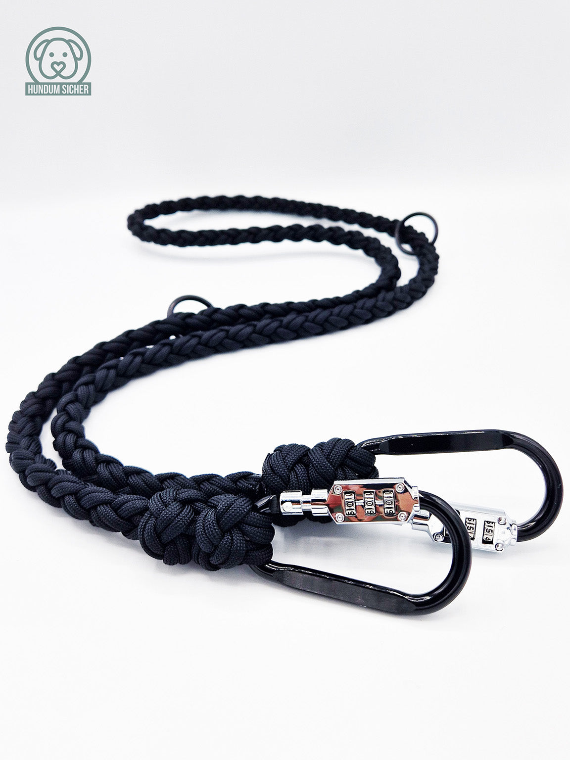 HUNDUM SICHER® Anti-Diebstahl-Hundeleine und Halsband Set - abschließbar & schnittfest - ideal für kleine Hunde