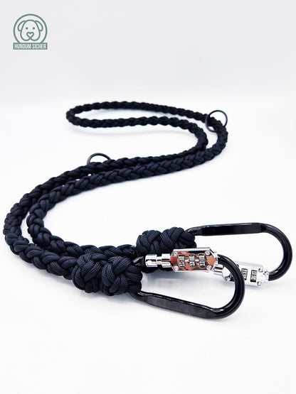 HUNDUM SICHER® Anti-Diebstahl-Hundeleine und Halsband Set - abschließbar & schnittfest - ideal für kleine Hunde