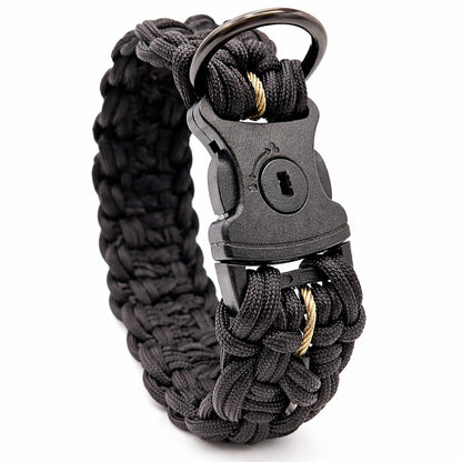 HUNDUM SICHER® Anti-Diebstahl-Halsband - abschließbar & mit Stahlkern - ideal für große Hunde