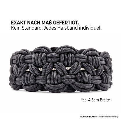 HUNDUM SICHER® Anti-Diebstahl-Halsband - abschließbar & mit Stahlkern - ideal für große Hunde