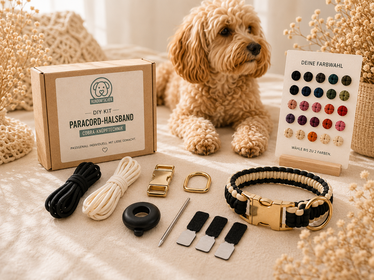 DIY-Kit: Paracord-Hundehalsband - Cobra Knüpftechnik | HUNDUM SICHER