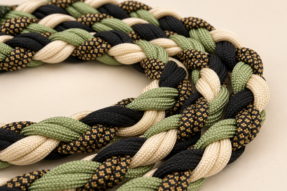 DIY-Kit: Paracord-Hundeleine - 4 Strand Round Double Braid Technik | HUNDUM SICHER