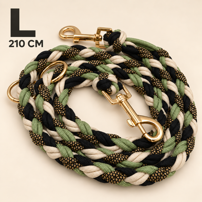 DIY-Kit: Paracord-Hundeleine - 4 Strand Round Double Braid Technik | HUNDUM SICHER