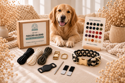 DIY-Kit: Paracord-Hundehalsband - Double KBK Bar Knüpftechnik | HUNDUM SICHER