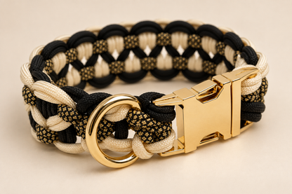 DIY-Kit: Paracord-Hundehalsband - Double KBK Bar Knüpftechnik | HUNDUM SICHER