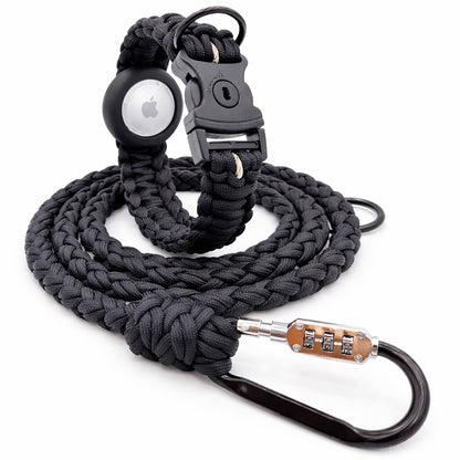 HUNDUM SICHER® Anti-Theft Dog Leash & Collar Set with Hidden AirTag Holder – Ideal for Small Dogs