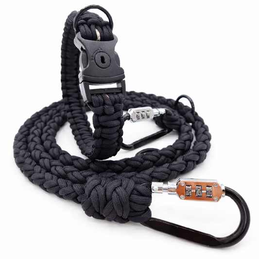 HUNDUM SICHER® Anti-Diebstahl-Hundeleine und Halsband Set - abschließbar & schnittfest - ideal für kleine Hunde