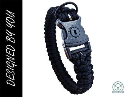 HUNDUM SICHER® Designed by You | Anti-Diebstahl-Halsband - abschließbar & mit Stahlkern - ideal für kleine Hunde