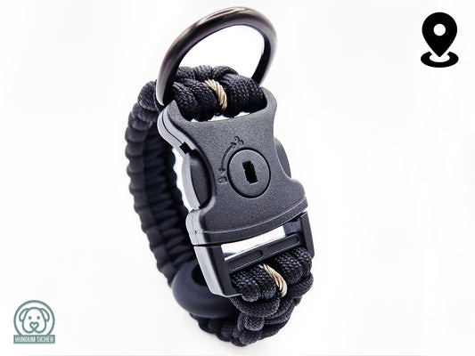 HUNDUM SICHER® Anti-Diebstahl-Halsband mit versteckter AirTag Halterung - ideal für kleine Hunde