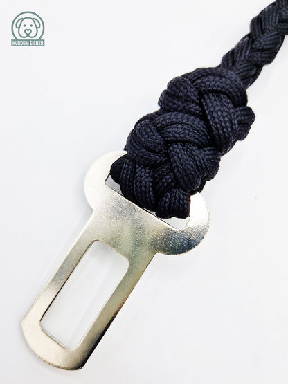 HUNDUM SICHER© Designed by You | Auto-Sicherheitsgurt für Hunde – personalisierbar & handgefertigt aus Paracord