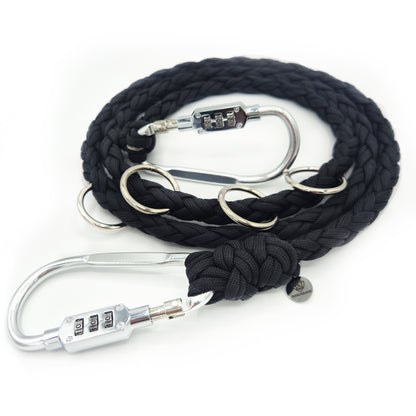 DOGGYGUARD® Anti-Theft Dog Leash – Lockable, Cut-Resistant Steel-Cable Core & Handcrafted