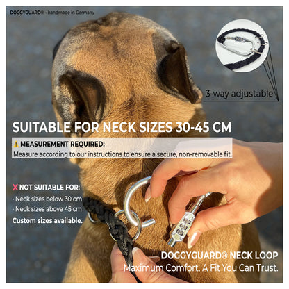 DOGGYGUARD® Anti-Theft Dog Leash – Lockable, Cut-Resistant Steel-Cable Core & Handcrafted