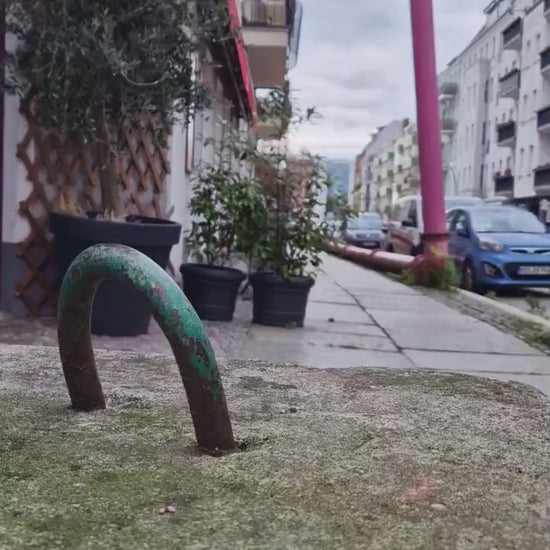 Diebstahlschutz-Hundeleine aus Paracord - abschließbar mit Schloss [blau/rosa/pink/beige]