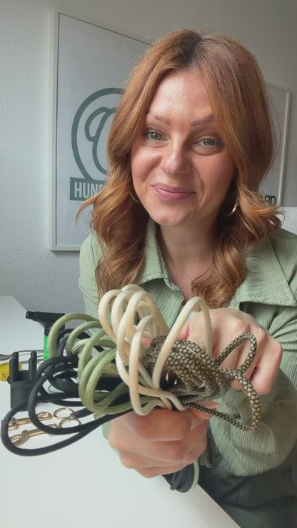 DIY-Kit: Paracord-Hundeleine - 4 Strand Round Double Braid Technik | HUNDUM SICHER