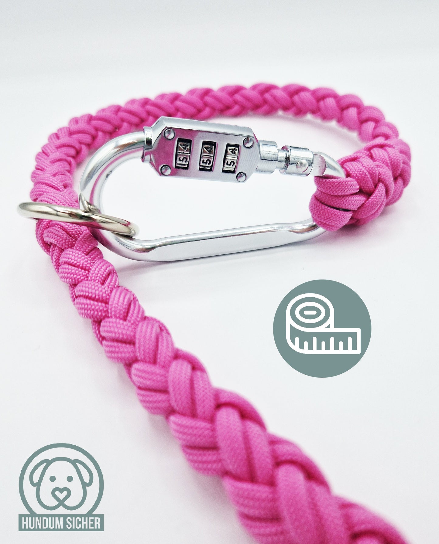 Dog leash with anti-theft protection [Pink]